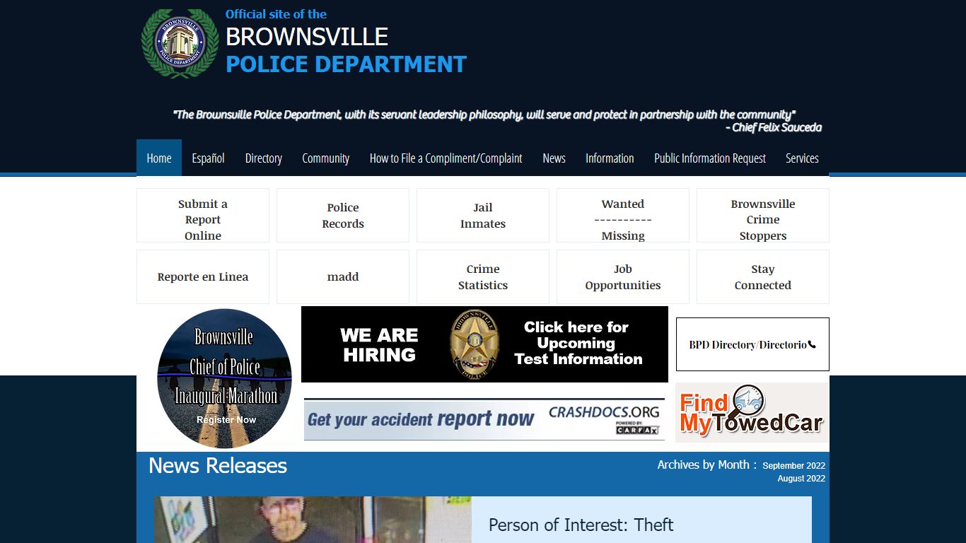 Brownsville Police | Texas | BrownsvillePD.com
